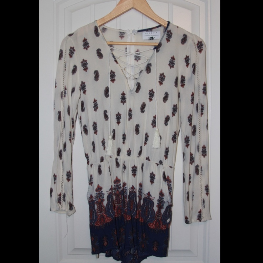 Long Sleeve Kendall&Kylie Colorful Romper